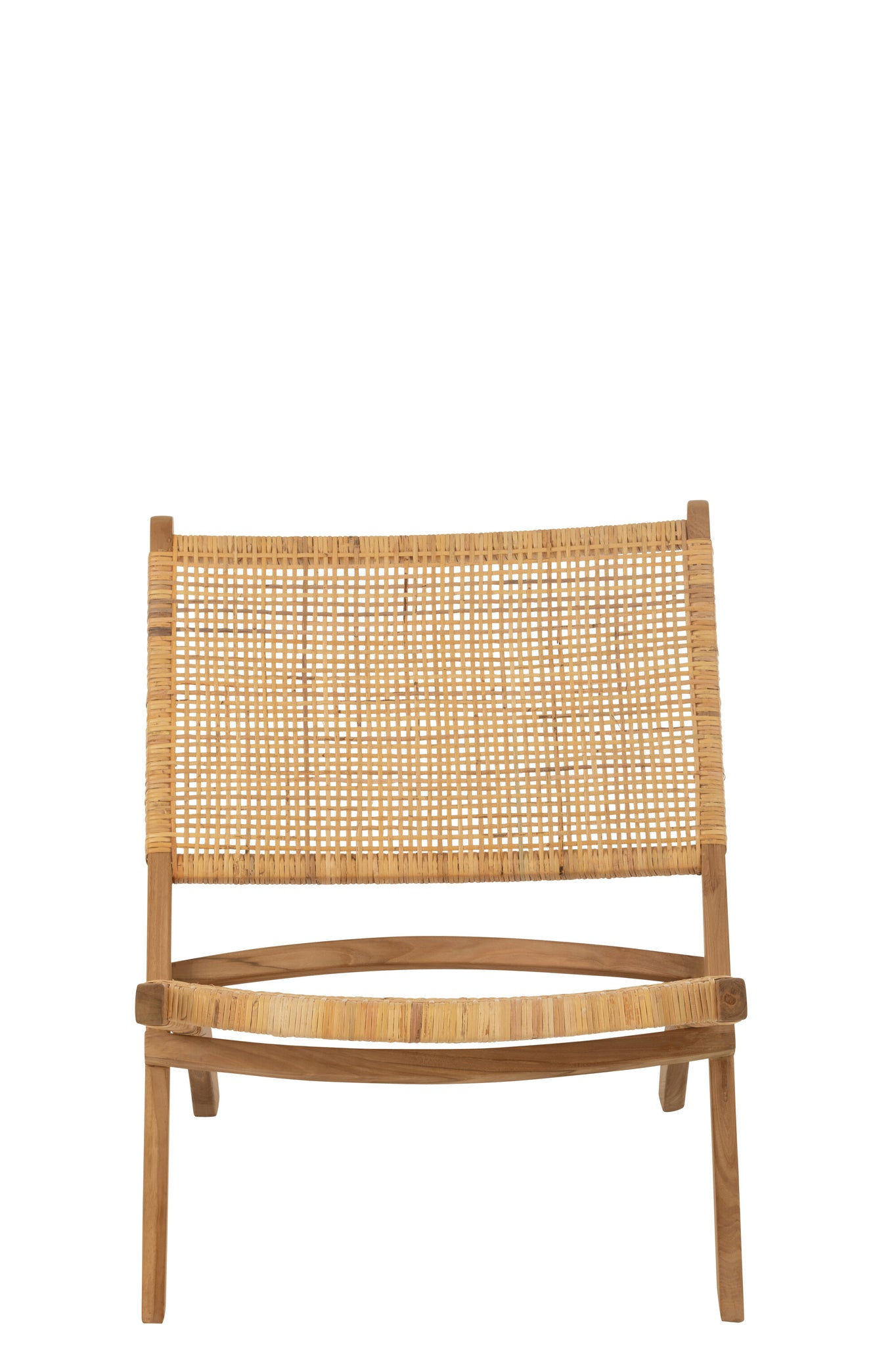 J-LINE VOUWSTOEL ROTAN/TEAK NATUREL - Tuincentrum Lopik