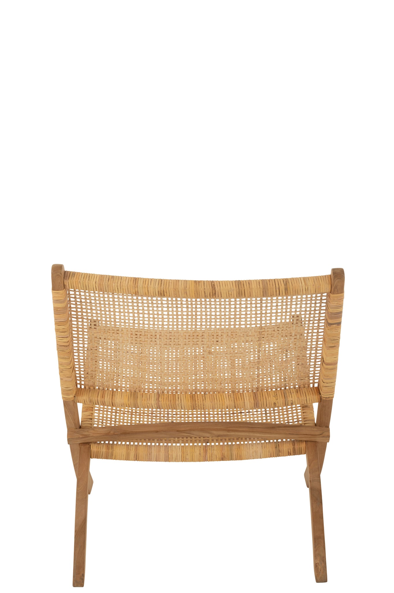 J-LINE VOUWSTOEL ROTAN/TEAK NATUREL - Tuincentrum Lopik
