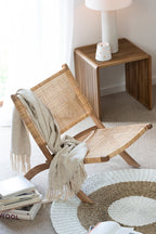 J-LINE VOUWSTOEL ROTAN/TEAK NATUREL - Tuincentrum Lopik