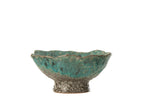 Schaal Decoratief Naga Keramiek Azur/Bruin Klein - Tuincentrum Lopik
