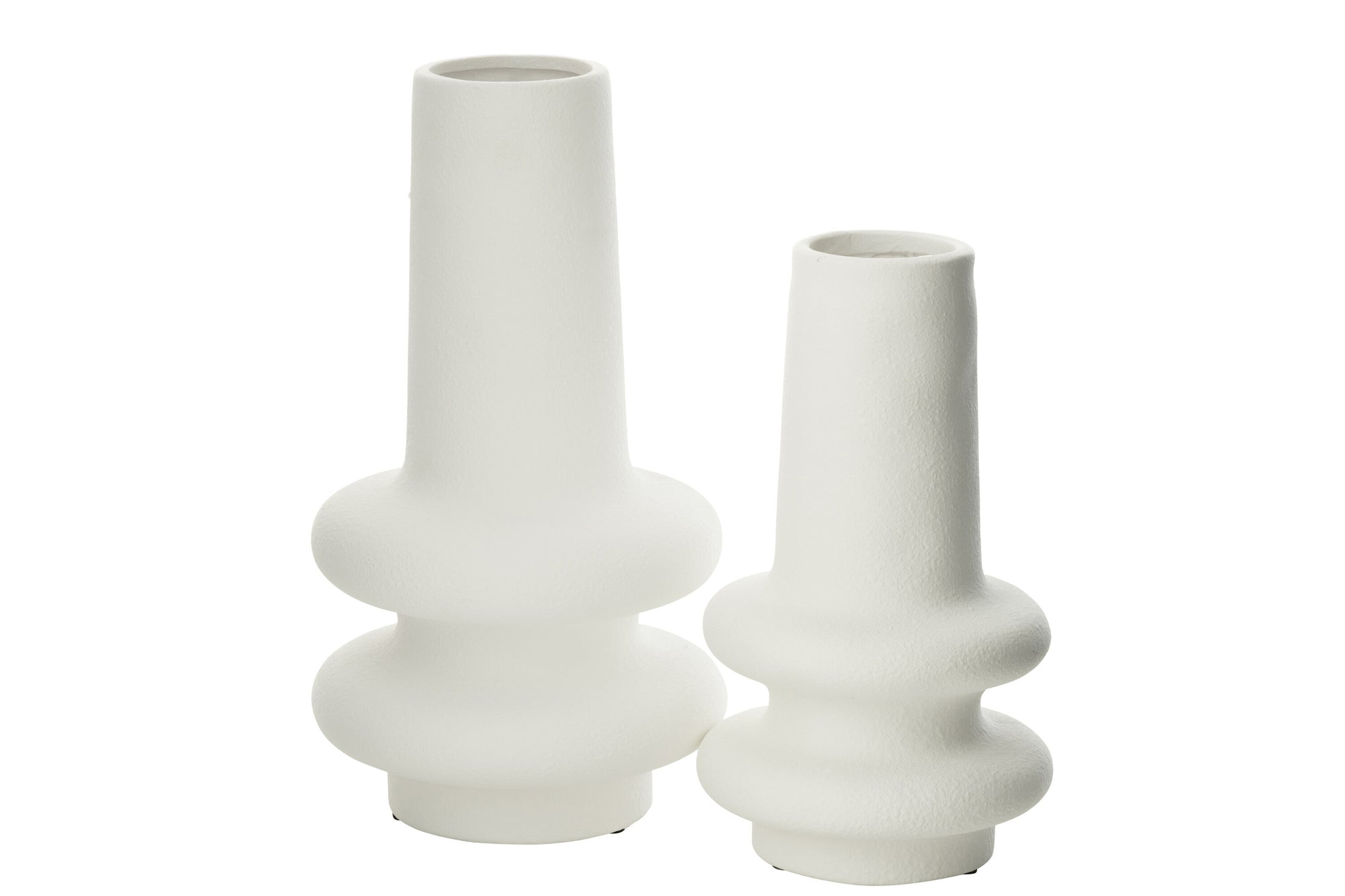 J-LINE VASE LYRA CLAY WHITE LARGE - Tuincentrum Lopik