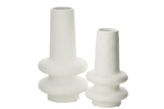 J-LINE VASE LYRA CLAY WHITE LARGE - Tuincentrum Lopik
