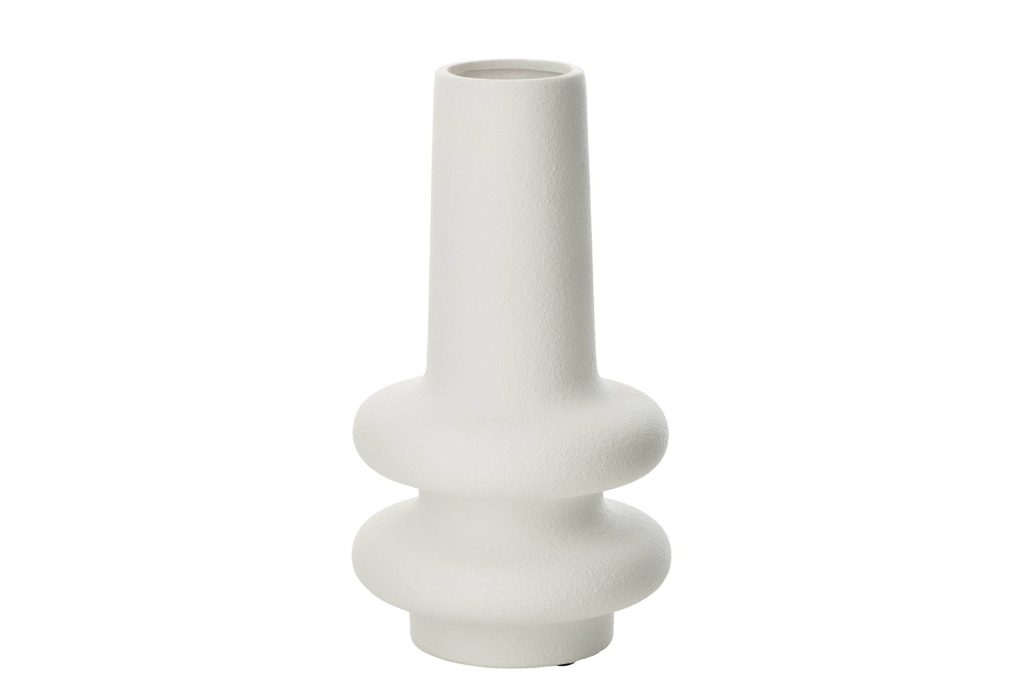 J-LINE VASE LYRA CLAY WHITE LARGE - Tuincentrum Lopik