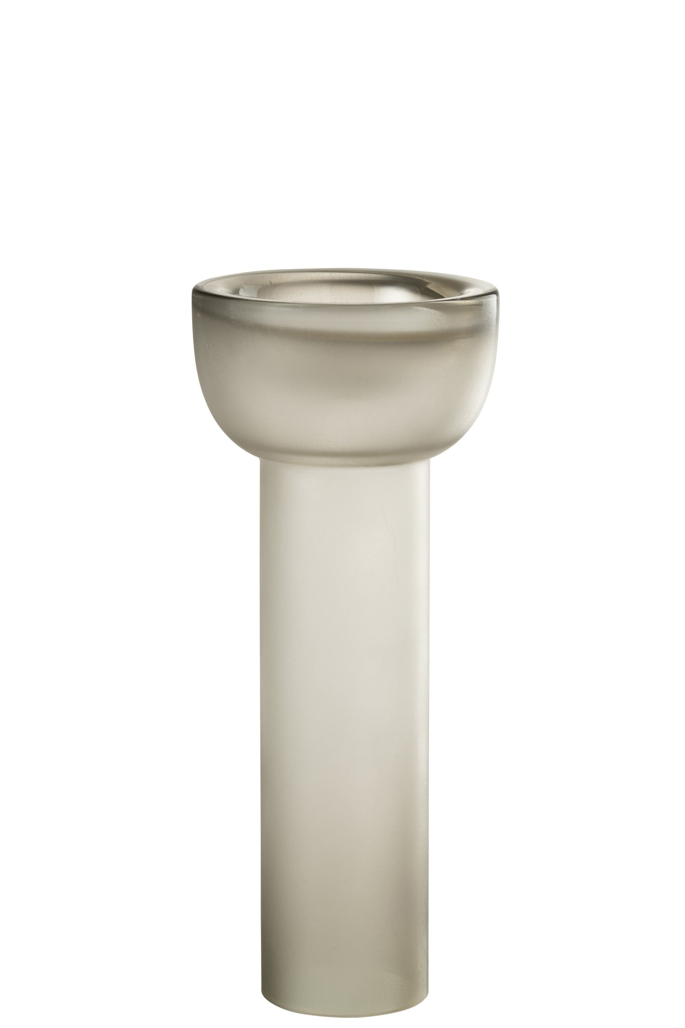 J-LINE VASE/CANDLEHOLDER YARA GLASS GREIGE LARGE