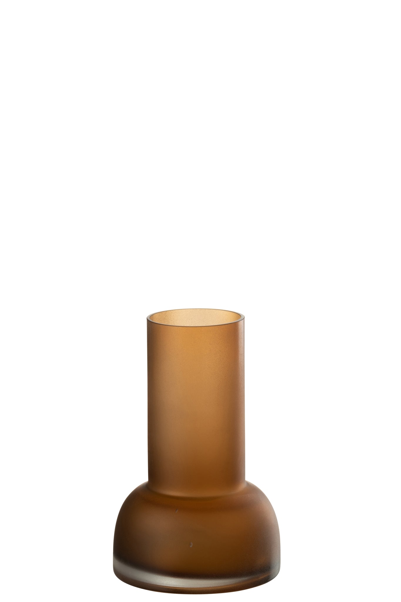J-LINE VASE/CANDLEHOLDER YOKO GLAS BRUIN SMALL - Tuincentrum Lopik