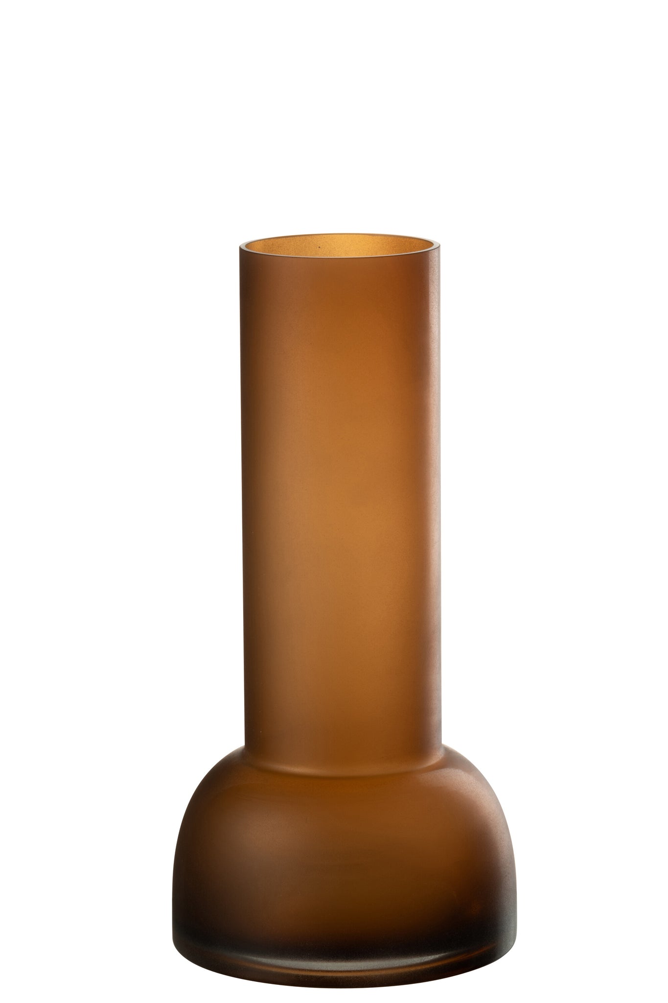 J-LINE VASE/CANDLEHOLDER YOKO GLAS BRUIN MEDIUM - Tuincentrum Lopik