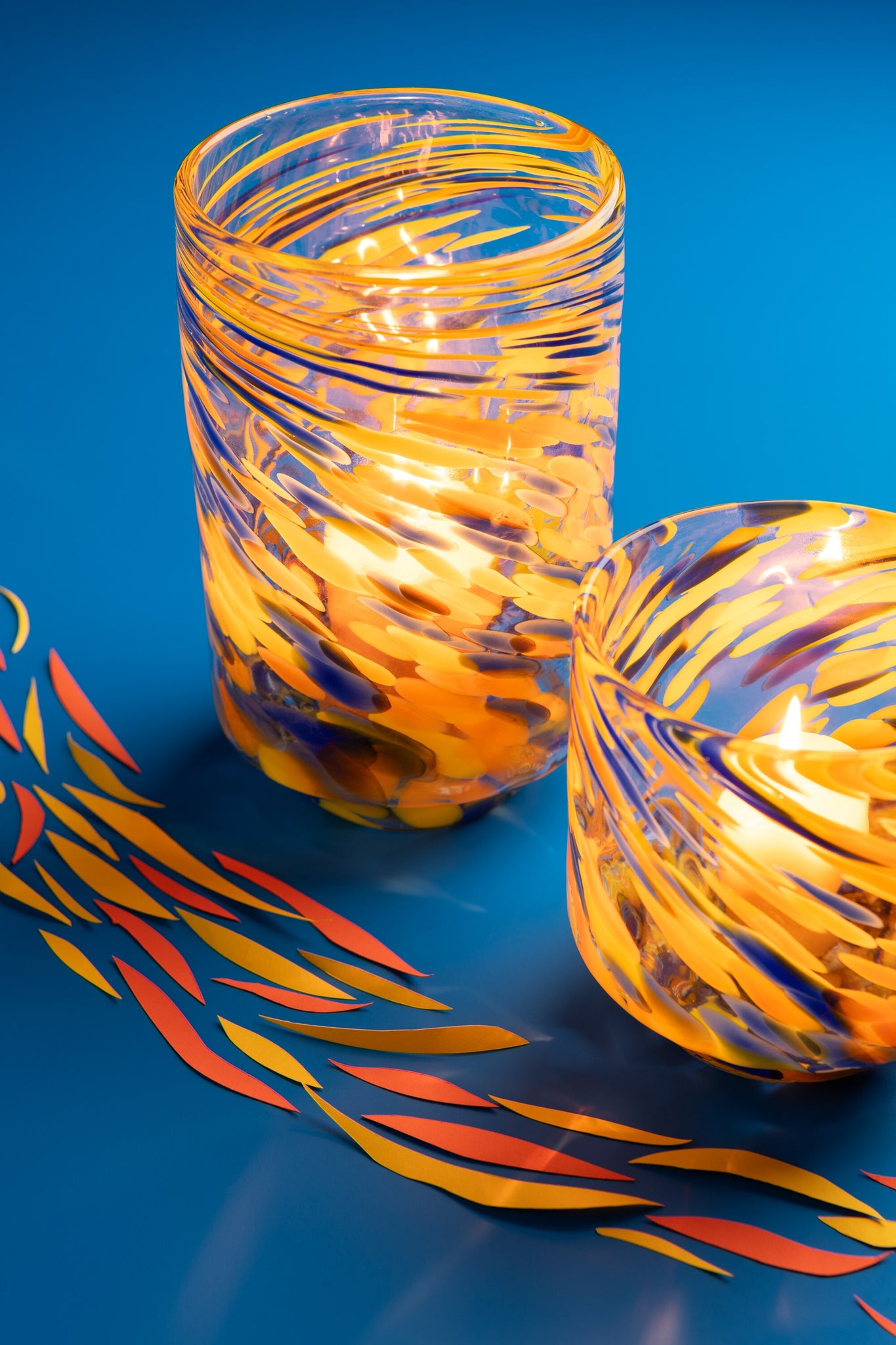 J-LINE VASE ARUN GLASS MIX LARGE