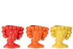 J-LINE BLOEMPOT STRAWBERRIES GIRL – KERAMIEK ROOD - Tuincentrum Lopik