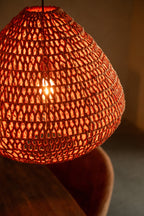 J-LINE PLAFONDLAMP GEVLOCHTEN METAAL ORANJE/ROEST