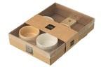 Tapas Service 4 Sets + Houten dienblad Raamdoos Crème/Wit - Tuincentrum Lopik