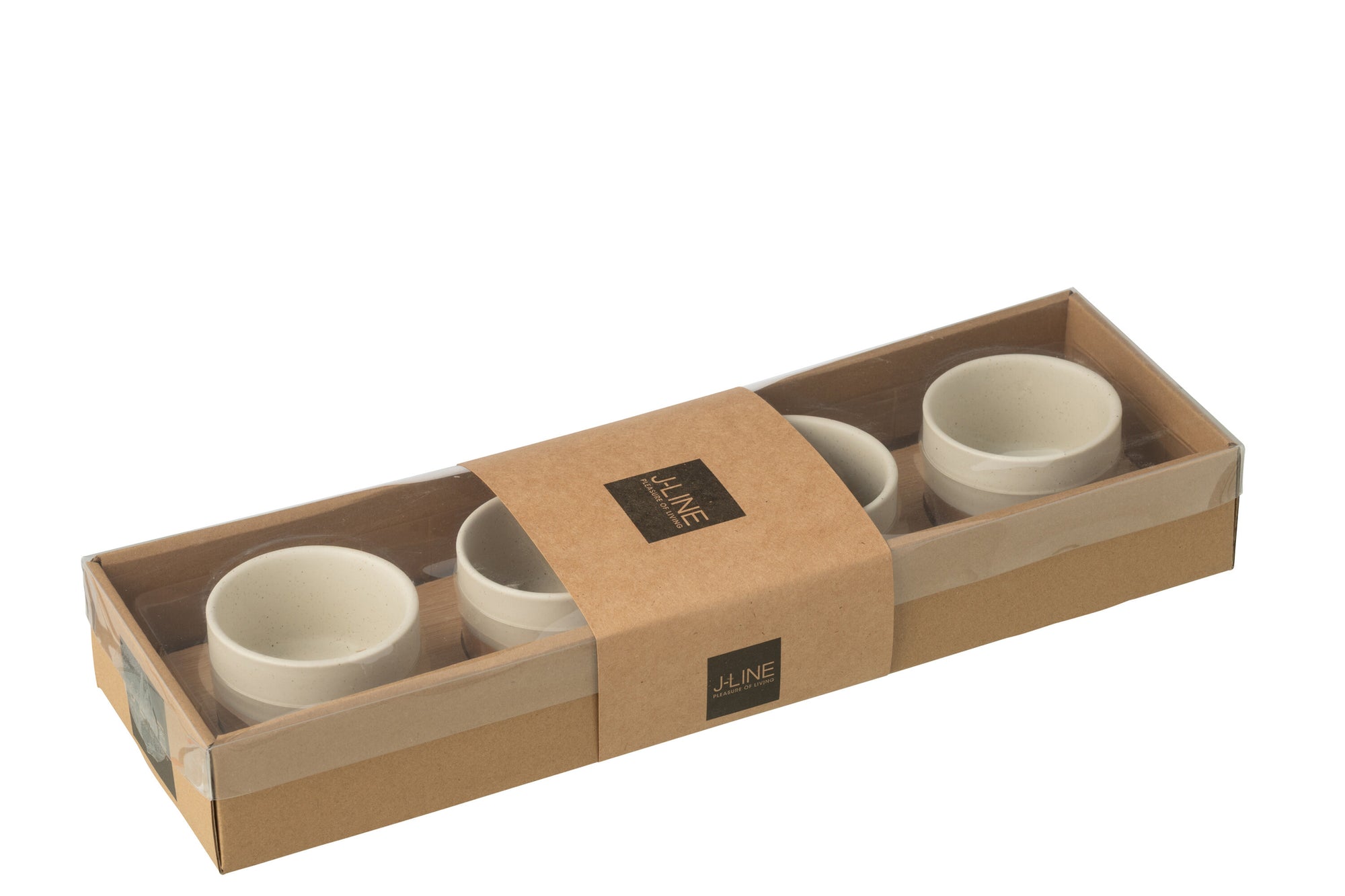 Tapas Service 4 Sets+Bamboo Tray Windowbox White/Natural - Tuincentrum Lopik