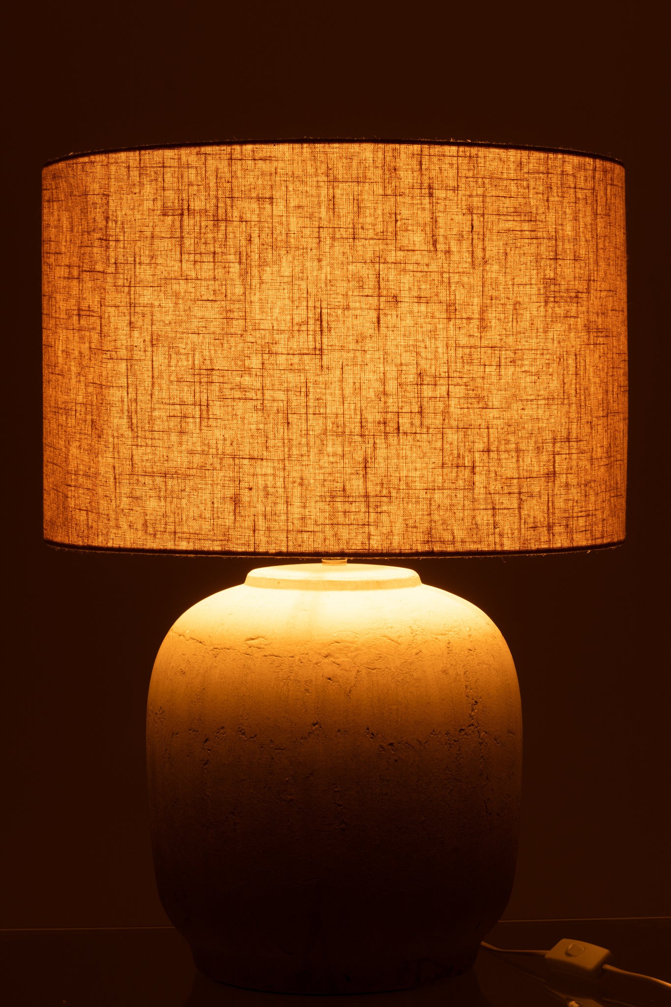 Tafellamp Mia terracotta beige groot - Tuincentrum Lopik