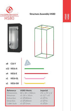 SECRET JARDIN HS80 R2.00 HYDRO SHOOT 80 X 80 X 180 CM