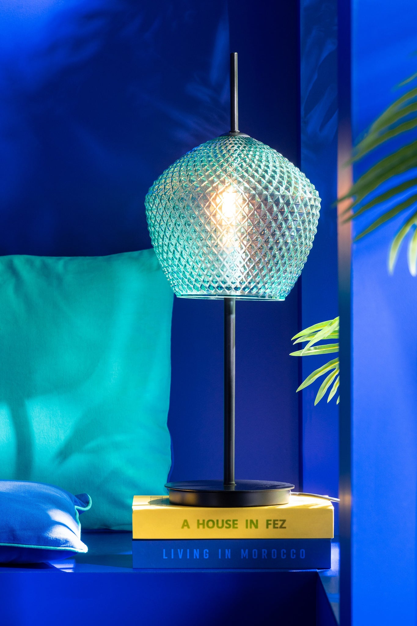 J-LINE TAFELLAMP GLAS GROEN - Tuincentrum Lopik
