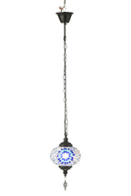 J-LINE HANGLAMP MOZAÏEK GLAS/METAAL BLAUW KLEIN - Tuincentrum Lopik