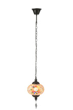 J-LINE HANGLAMP MOZAÏEK GLAS/METAAL ORANJE KLEIN - Tuincentrum Lopik
