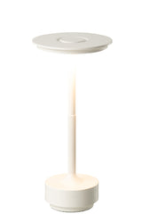 J-LINE WITTE LED-TAFELLAMP MET AANRAAKBEDIENING KUNSTSTOF - Tuincentrum Lopik