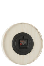 J-LINE WANDKLOK PLYWOOD/MDF WIT SMALL - Tuincentrum Lopik