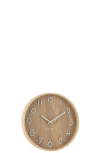 J-LINE WANDKLOK PLYWOOD/MDF NATUREL SMALL