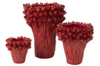 J-LINE VASE AMBROSIA CERAMIC RED LARGE - Tuincentrum Lopik