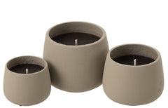 J-LINE OUTDOOR KAARS CYRA CEMENT GRIJS GROOT 48U - Tuincentrum Lopik