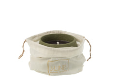 J-LINE OUTDOOR KAARS CYRA CEMENT GROEN KLEIN 18U - Tuincentrum Lopik