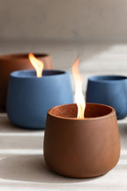 J-LINE OUTDOOR KAARS CYRA CEMENT BLAUW MEDIUM 31U - Tuincentrum Lopik