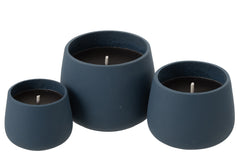 J-LINE OUTDOOR KAARS CYRA CEMENT BLAUW GROOT 48U - Tuincentrum Lopik