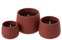J-LINE OUTDOOR KAARS CYRA CEMENT ROOD GROOT 48U - Tuincentrum Lopik
