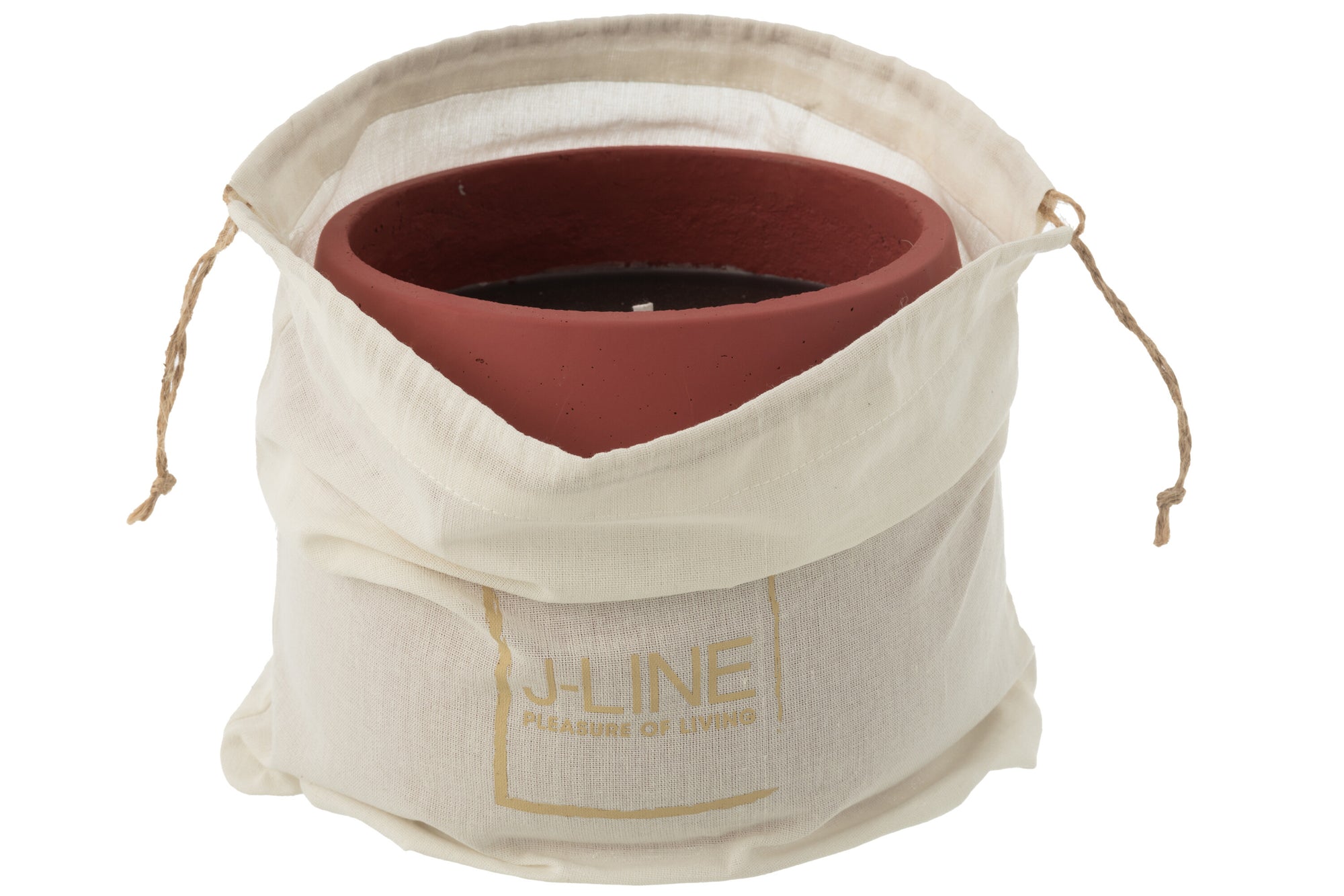 J-LINE OUTDOOR KAARS CYRA CEMENT ROOD GROOT 48U - Tuincentrum Lopik