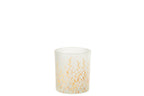 J-LINE TEALIGHT HOLDER SALLY GLASS ORANGE/TRANSPARENT SMALL - Tuincentrum Lopik