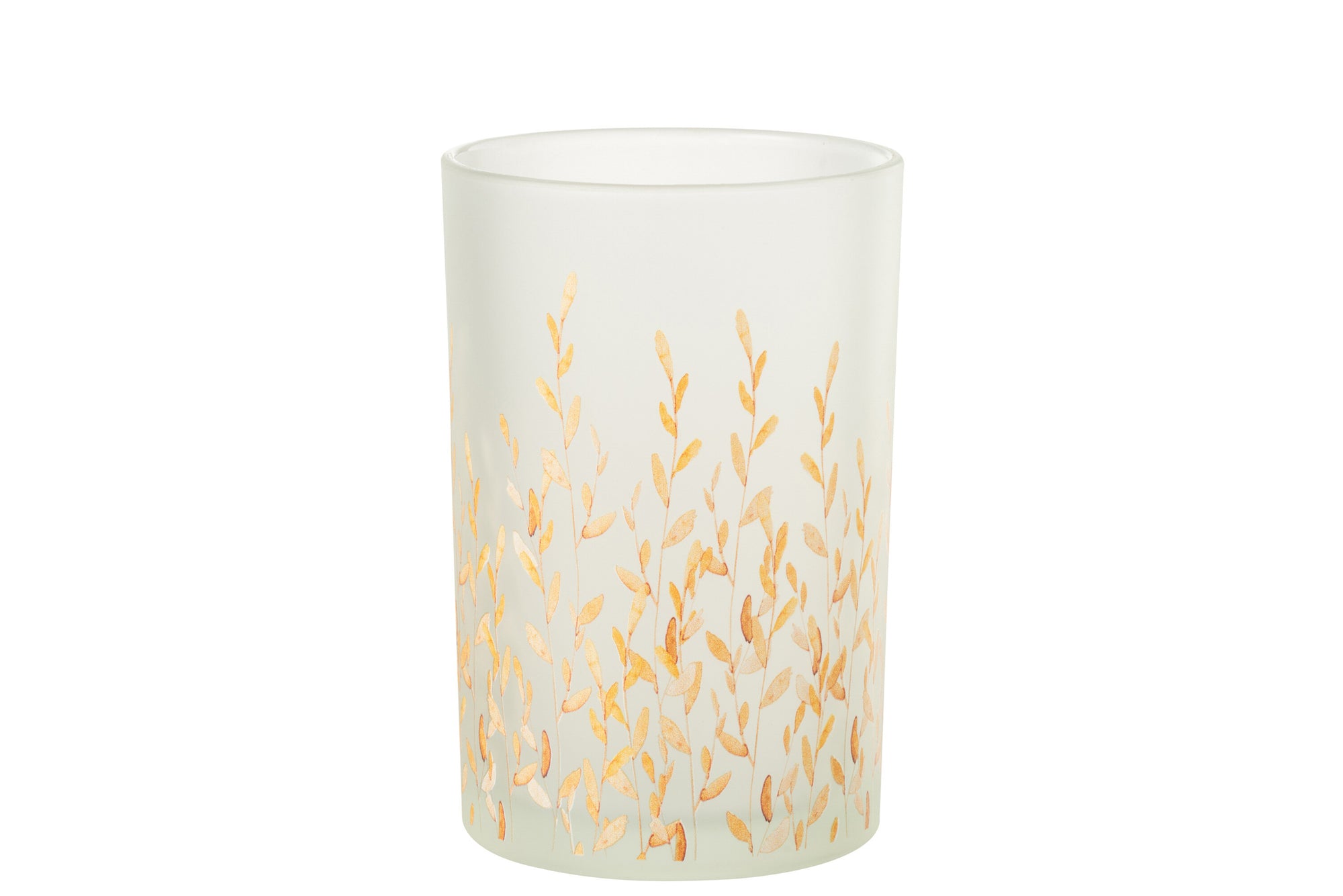 J-LINE WINDLICHT SALLY – GLAS ORANJE/TRANSPARANT LARGE - Tuincentrum Lopik