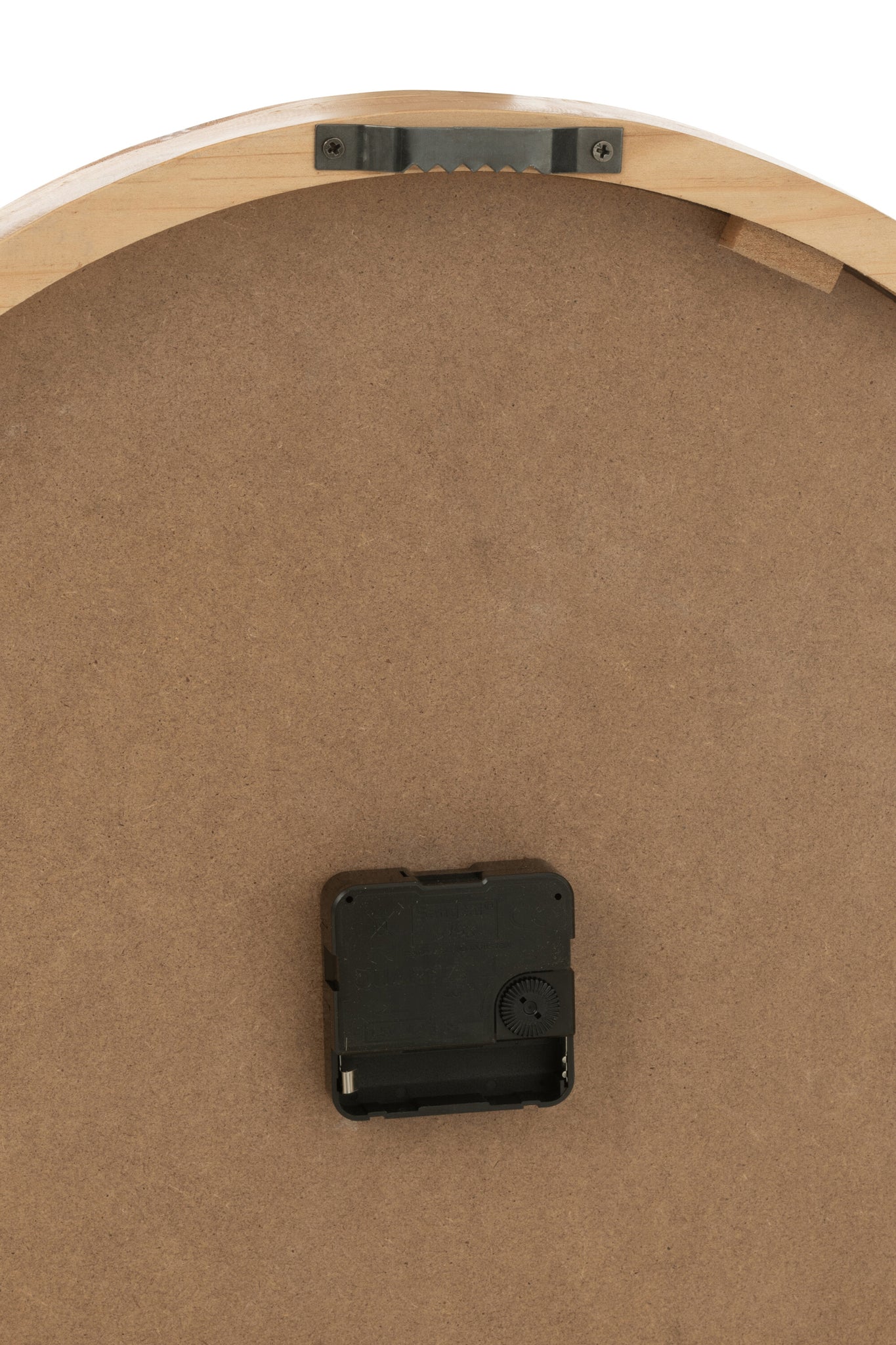 J-LINE WANDKLOK HOUT/MDF WIT/NATUREL KLEIN - Ø40 CM - Tuincentrum Lopik