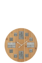 J-LINE WANDKLOK FOTO MDF NATUREL - Tuincentrum Lopik