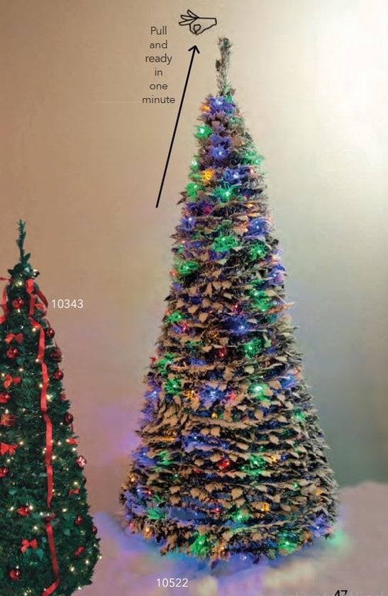 POP-UP KERSTBOOM GROEN 60 CM MET 50 LEDS MULTICOLOUR/WARM-WIT