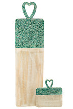 J-LINE SERVEERPLANK MOZAÏEK LANG MANGOHOUT GROEN 74 CM - Tuincentrum Lopik