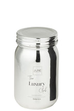 Scented Candle Jar Glass Silver Colored-69H - Tuincentrum Lopik