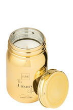 Scented Candle Jar Glass Gold Colored-69H - Tuincentrum Lopik