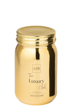 Scented Candle Jar Glass Gold Colored-69H - Tuincentrum Lopik