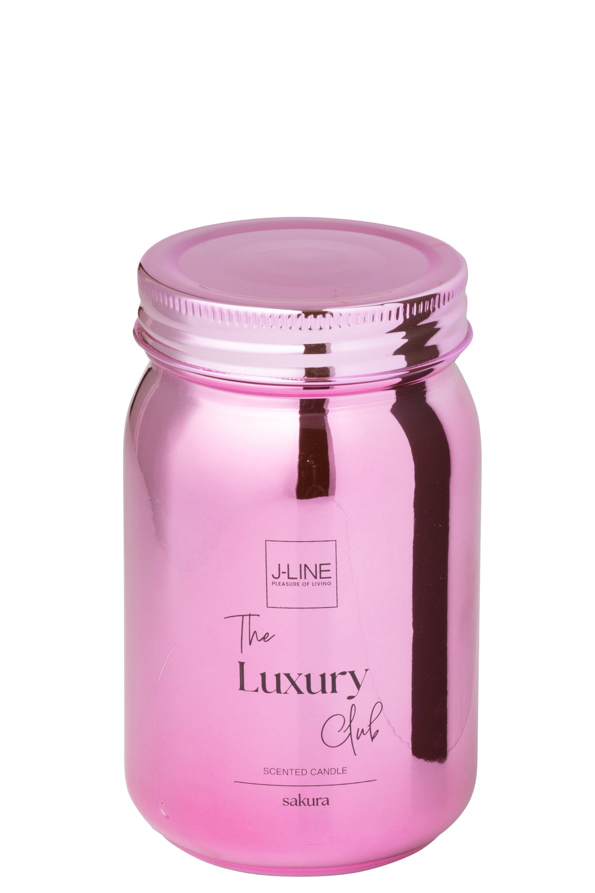 Scented Candle Jar Glass Pink-69H - Tuincentrum Lopik