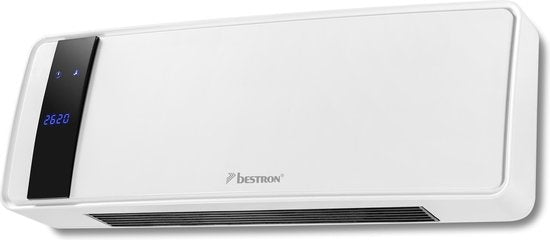  AWH2000 KERAMISCHE WANDKACHEL MET AFSTANDSBEDIENING WIT 2000 WATT