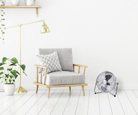 DFA30CH RETRO VLOERVENTILATOR 35 CM CHROOM 55 WATT