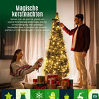 POP-UP KERSTBOOM 180 CM BESNEEUWD MET 250 LEDS