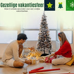 POP-UP KERSTBOOM MET SNEEUW EN 100 LEDS – 90 CM