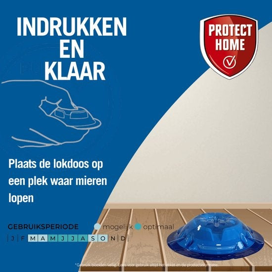 PROTECT HOME PIRON PUSHBOX MIERENLOKDOOS – INSECTENBESTRIJDING – 2 STUKS