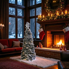 POP-UP KERSTBOOM 120 CM BESNEEUWD MET 150 LEDS