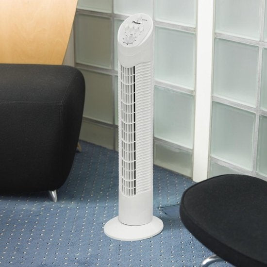  AFT760W TOWER VENTILATOR 78 CM MET TIMER WIT 35 WATT