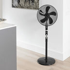  ASF40DZ DESIGN STATIEFVENTILATOR 40 CM ZWART 55 WATT