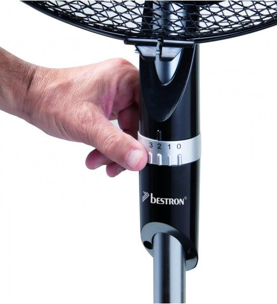  ASF40DZ DESIGN STATIEFVENTILATOR 40 CM ZWART 55 WATT