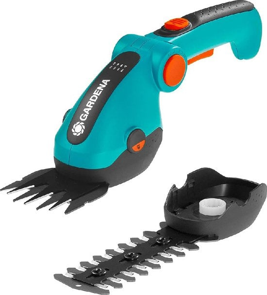  ACCU GRASSCHAAR SET COMFORTCUT LI MET HEGGENSCHAAR 18CM, STEEL EN WIELEN